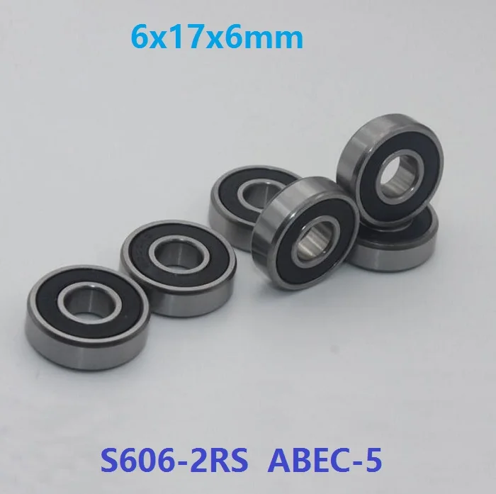 20/50pcs S606RS S606-2RS S606 2RS RS ABEC-5 6x17x6 mm stainless steel Deep Groove Ball bearing rubber sealed 6*17*6 606 606-2RS
20/50pcs S606RS S606-2RS S606 2RS RS ABEC-5 6x17x6 mm stainless steel Deep Groove Ball bearing rubber sealed 6*17*6 606 606-2RS