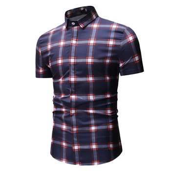 Summer new men's Plaid shirts Men Fashion Cotton Short Sleeved Casual Men Shirt camisa masculina
Summer new men's Plaid shirts Men Fashion Cotton Short Sleeved Casual Men Shirt camisa masculina