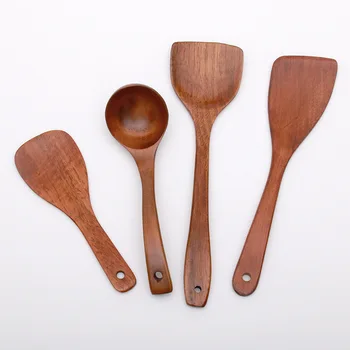 4 Pcs/Set Cooking Tool Sets Kitchen Utensils Truner Ladle Wood Non-stick Cookware High Temperature Resistance
4 Pcs/Set Cooking Tool Sets Kitchen Utensils Truner Ladle Wood Non-stick Cookware High Temperature Resistance