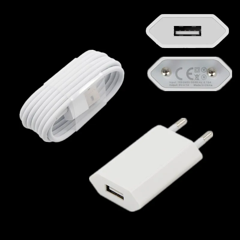 EU Plug USB Cable For Apple iPhone 5 5S 5C SE 6 6S 7 8 Plus X USB Charging Charger AC Travel Wall Charging Charger Power Adapter
EU Plug USB Cable For Apple iPhone 5 5S 5C SE 6 6S 7 8 Plus X USB Charging Charger AC Travel Wall Charging Charger Power Adapter