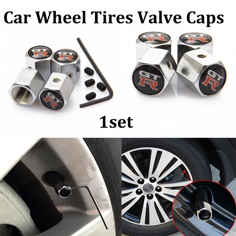Anti thief 1set Car Wheel Tires Valve Caps Bolts Car Accessories for GTR logo badge For Toyota Nissan Volvo Suzuki Renualt Jeep
Anti thief 1set Car Wheel Tires Valve Caps Bolts Car Accessories for GTR logo badge For Toyota Nissan Volvo Suzuki Renualt Jeep