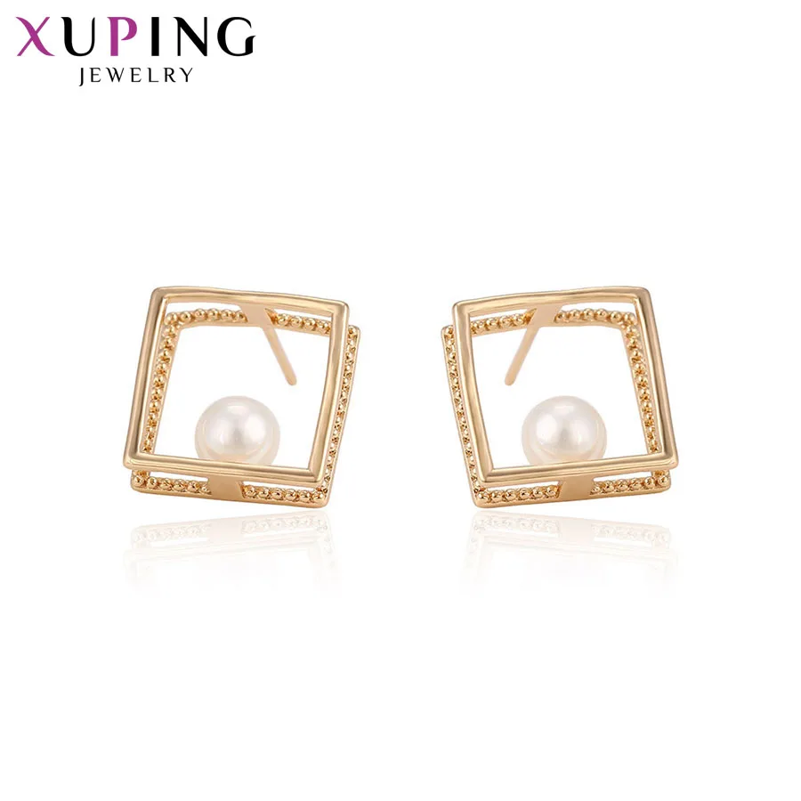 Xuping FashionSquare Shape Earrings Studs Gold Color Plated Imitate Pearls for Women Girls Thanksgiving Gift S77,3-94252
Xuping FashionSquare Shape Earrings Studs Gold Color Plated Imitate Pearls for Women Girls Thanksgiving Gift S77,3-94252