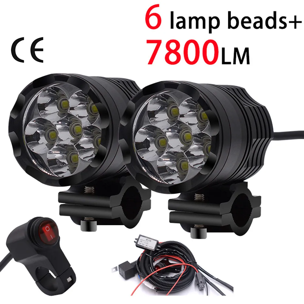 2 PCS Universal 6 Chips LED Motorcycle headlight Bulb Motorbike Waterproof Fog Spot 7800 LM Moto Spotlight for Suzuki /Honda
2 PCS Universal 6 Chips LED Motorcycle headlight Bulb Motorbike Waterproof Fog Spot 7800 LM Moto Spotlight for Suzuki /Honda