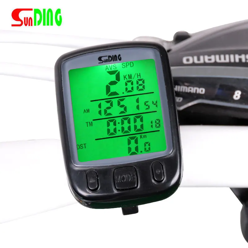 Bicycle Speedometer Wired Computer Stopwatch Water Proof Odometer LCD Screen Backlight Auto Clear Sunding SD-563A
Bicycle Speedometer Wired Computer Stopwatch Water Proof Odometer LCD Screen Backlight Auto Clear Sunding SD-563A
