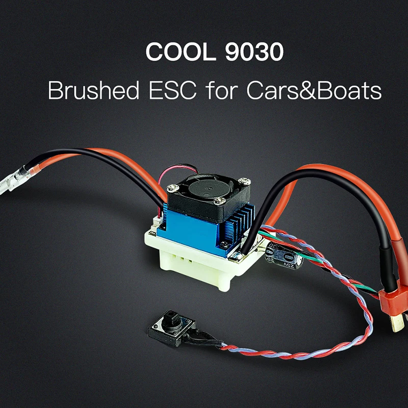 Radiolink Cool 9030 Brushed Electronic Speed Controller 7.4V-16.8V 90A High Voltage ESC Support PWM Signal for RC Car and Boat
Radiolink Cool 9030 Brushed Electronic Speed Controller 7.4V-16.8V 90A High Voltage ESC Support PWM Signal for RC Car and Boat