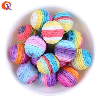 Cordial Design 20MM 100Pcs/Lot Fashion Handmade Beads Gumball Bubblegum Beads Crochet Bead Color Weave Beads For Jewelry Making
Cordial Design 20MM 100Pcs/Lot Fashion Handmade Beads Gumball Bubblegum Beads Crochet Bead Color Weave Beads For Jewelry Making