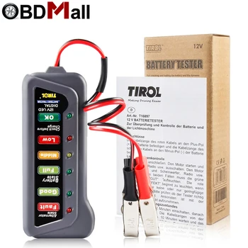 Battery Tester Digital Capacity Tester Checker For 12V Battery Power Supply Tester Measuring Instrument with 6 LED light Display
Battery Tester Digital Capacity Tester Checker For 12V Battery Power Supply Tester Measuring Instrument with 6 LED light Display