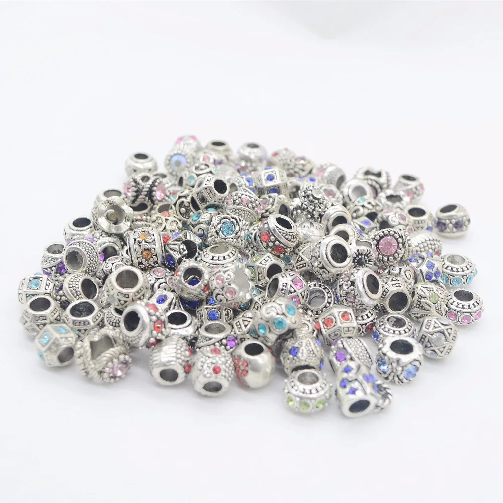 100pcs mixed alloy charms rhinestone big hole beads Fit Pandora Charms Original Bracelet Spacer Charm Beads Jewelry DIY Making
100pcs mixed alloy charms rhinestone big hole beads Fit Pandora Charms Original Bracelet Spacer Charm Beads Jewelry DIY Making