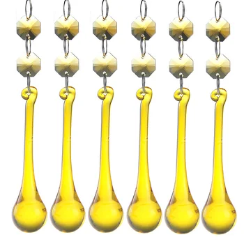 Yellow Water Droplets Pendant With Sliver Buckle Beauty Decor For Festival Wedding Party Chandelier Crystal Prisms Part 10 pcs
Yellow Water Droplets Pendant With Sliver Buckle Beauty Decor For Festival Wedding Party Chandelier Crystal Prisms Part 10 pcs