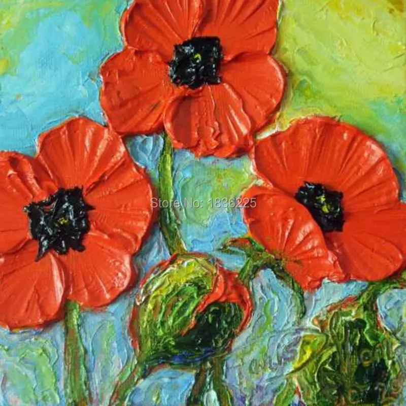 hand painted canvas picture knife red flower modern High Quality 3d oil painting on canvas for club decoration wall decor art
hand painted canvas picture knife red flower modern High Quality 3d oil painting on canvas for club decoration wall decor art