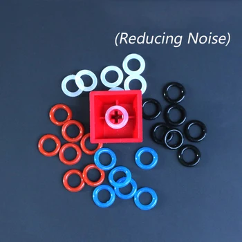 Switch Keycap O-Ring Sound Dampeners White For Mechanical Keyboard Keys 104-Pieces,Key Cap Rubber O-Ring Switch Buffer
