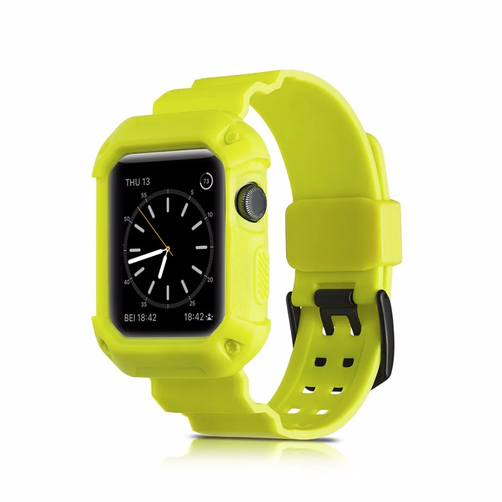 Silicone men For Apple Watch band 38mm 42mm Series 1 2 3 4 Case 2-in-1 Armor Dropper iwatch band Bracelet wrist watch strap role
Silicone men For Apple Watch band 38mm 42mm Series 1 2 3 4 Case 2-in-1 Armor Dropper iwatch band Bracelet wrist watch strap role