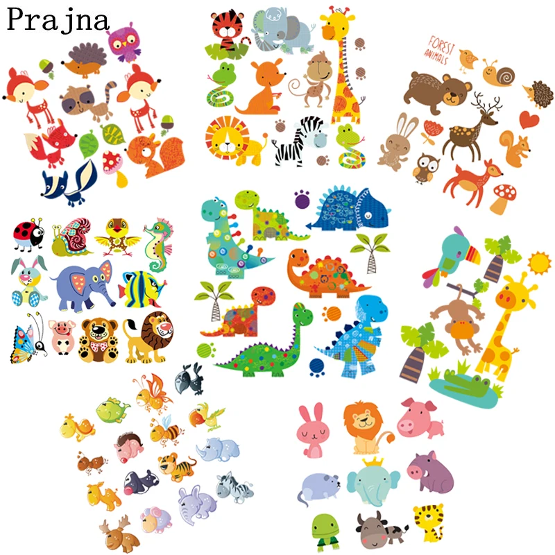 Prajna Cartoon Dinosaur Lion Heat Transfer Iron On Patches Kids Clothes DIY Stickers For Cloth Thermal Transfer Decor Accessory
Prajna Cartoon Dinosaur Lion Heat Transfer Iron On Patches Kids Clothes DIY Stickers For Cloth Thermal Transfer Decor Accessory