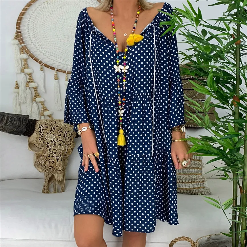 SAGACE Dress Women's Boho Long Sleeve V-neck Loose Print Summer Plus Size Vestidos Elegante Mini Dress Vestidos Verano 2019 G6
SAGACE Dress Women's Boho Long Sleeve V-neck Loose Print Summer Plus Size Vestidos Elegante Mini Dress Vestidos Verano 2019 G6