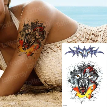 New temporary tattoo sticker wolf skull rose tatto waterproof long lasting temporary tattoos arm sleeve wolf tattoo black sexy
New temporary tattoo sticker wolf skull rose tatto waterproof long lasting temporary tattoos arm sleeve wolf tattoo black sexy