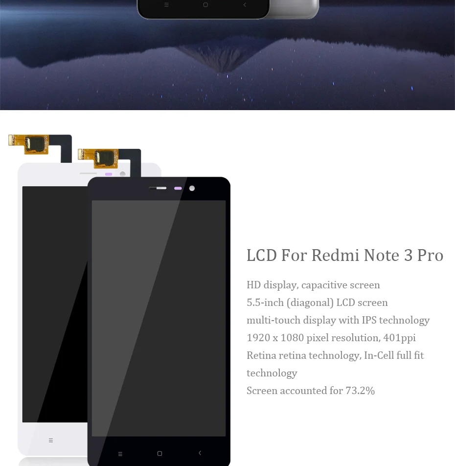 HORUG 100% AAAA Original LCD For Xiaomi Redmi Note 3 Pro Screen Replacement Display Touch Note 3 Pro Screen Kits Screen LCDS (8)