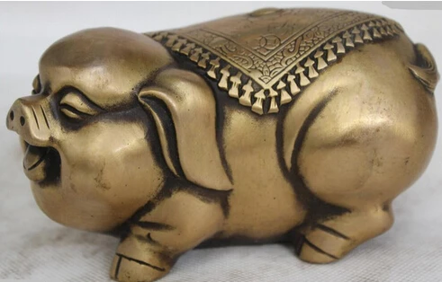 free shipping 3" Chinese Fengshui Red Bronze Zodiac Year Pig Lovely Animal Statue sculpture
free shipping 3" Chinese Fengshui Red Bronze Zodiac Year Pig Lovely Animal Statue sculpture