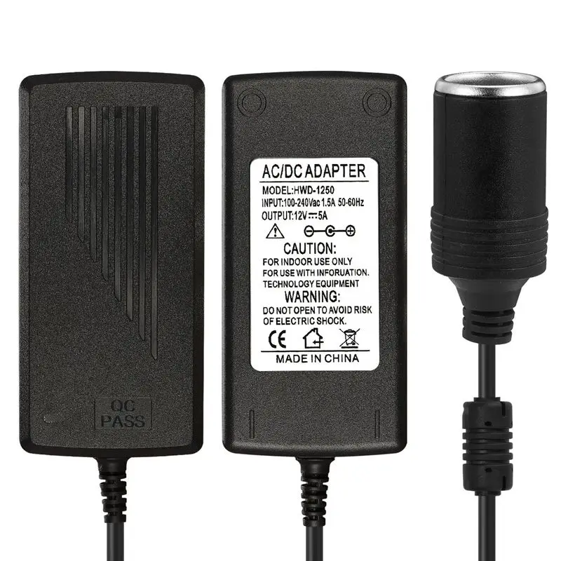 DC 12V 5A Car Cigarette Lighter AC Adapter Converter Power Supply Driver For Air Pump Vacuum Cleaner Speaker Subwoofer
DC 12V 5A Car Cigarette Lighter AC Adapter Converter Power Supply Driver For Air Pump Vacuum Cleaner Speaker Subwoofer