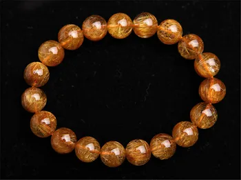 10.5mm Genuine Natural Copper Rutilated Quartz Bracelet For Women Men Stretch Crystal Round Bead Bracelet
10.5mm Genuine Natural Copper Rutilated Quartz Bracelet For Women Men Stretch Crystal Round Bead Bracelet