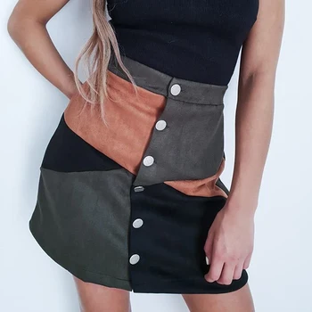 Suede Women Skirt Fashion Patchwork Vintage Short Skirt Summer Spring High Waist Casual Skirts for women
Suede Women Skirt Fashion Patchwork Vintage Short Skirt Summer Spring High Waist Casual Skirts for women
