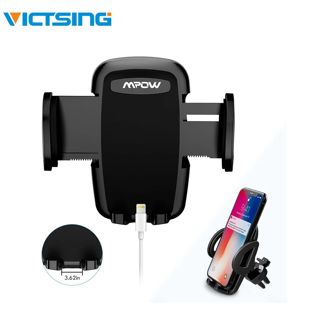 VicTsing Universal Air Vent Car Phone Mount Holder 3-level Adjustable Clamp with Universal Phone Cradle for iPhone X 8/8s 7 7P 6
VicTsing Universal Air Vent Car Phone Mount Holder 3-level Adjustable Clamp with Universal Phone Cradle for iPhone X 8/8s 7 7P 6