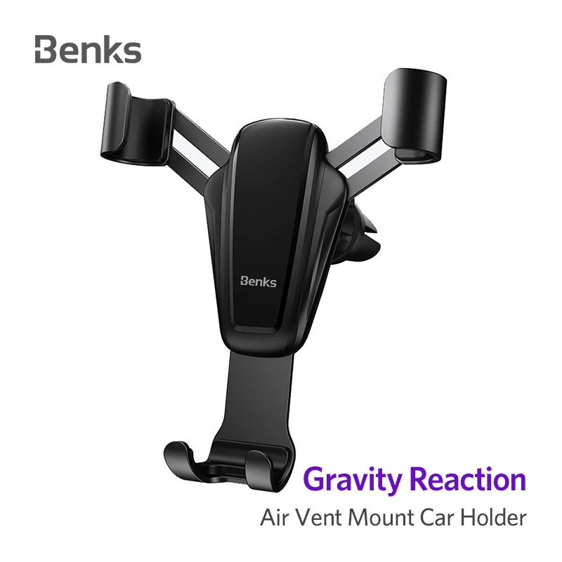 Benks GPS Car Phone Holder Gravity Reaction Air Vent Mount for iPhone XS XR X 8 7 Xiaomi Samsung S9 Cell Phone Car holder Clip
Benks GPS Car Phone Holder Gravity Reaction Air Vent Mount for iPhone XS XR X 8 7 Xiaomi Samsung S9 Cell Phone Car holder Clip