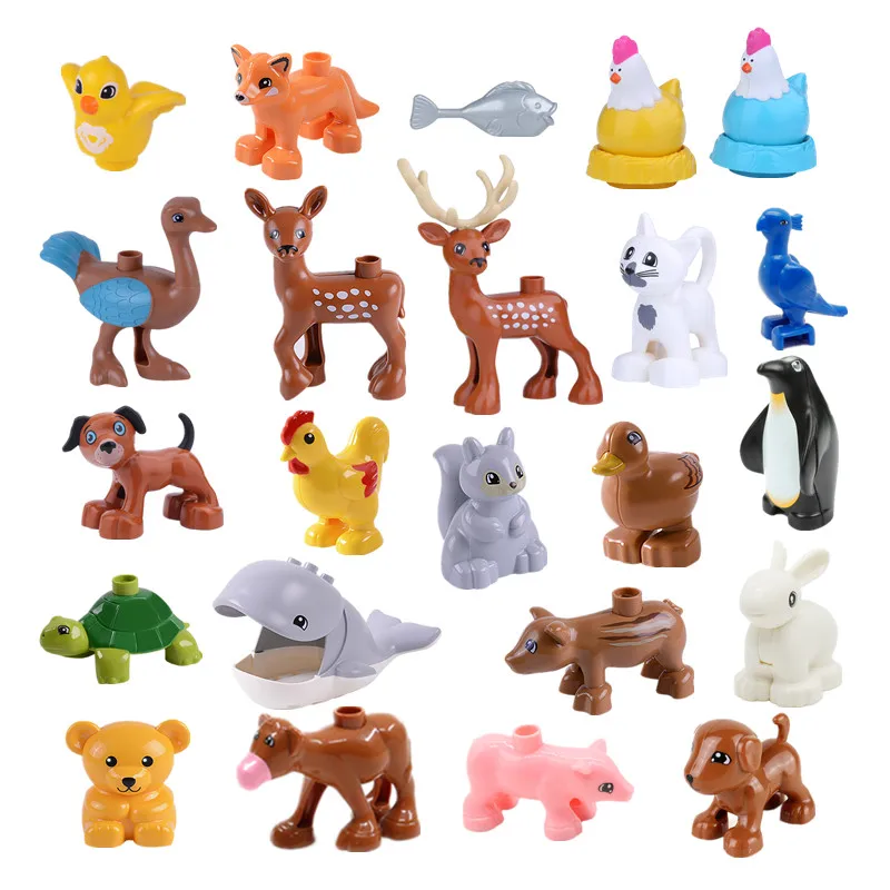 New Large Building Blocks Baby Toys Animal Blocks Deer Duck Fox Wild Boar Squirrel Ostrich Reindeer Compatible with Duplo
New Large Building Blocks Baby Toys Animal Blocks Deer Duck Fox Wild Boar Squirrel Ostrich Reindeer Compatible with Duplo