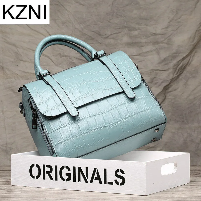 

KZNI women small bag genuine leather handbags new arrival bags handbags women famous brands bolsos mujer bolsas feminina L111355