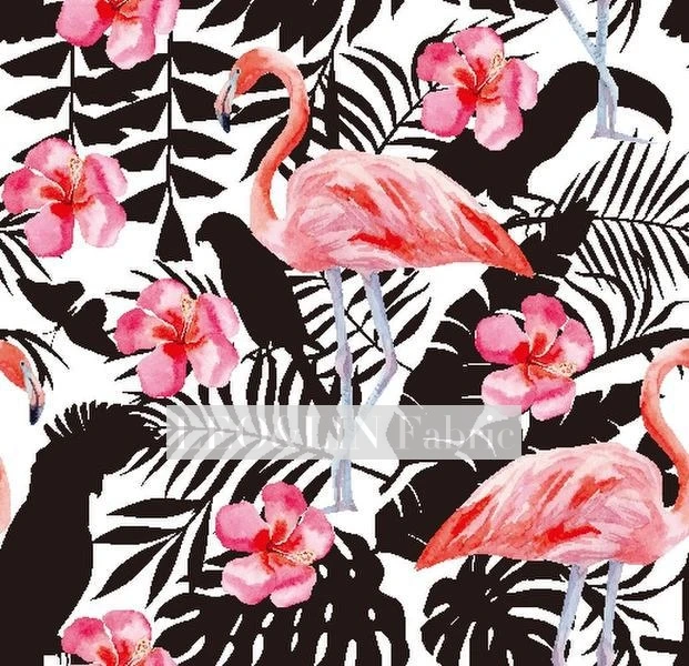 LEO&LIN Scarlet Flamingo Chiffon European Yarn Black leaf Polyester Fiber Digital Printing Spot Fabrics 50cm
LEO&LIN Scarlet Flamingo Chiffon European Yarn Black leaf Polyester Fiber Digital Printing Spot Fabrics 50cm