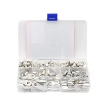 SC bornes nues étamé cuivre anneau de cosse joint connecteurs de fil câble nu serti/soudé Terminal Kit assorti(China)