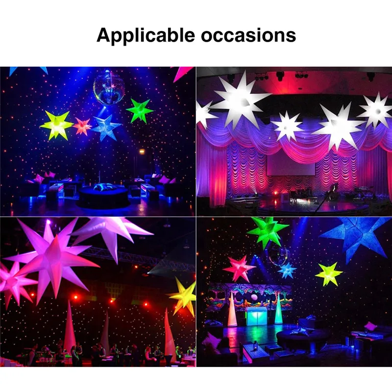 1.5M Inflatable Star Sky LED Lighting Advertising Products with Color Changing and Inner Blower for Stage Party Festival Decor
1.5M Inflatable Star Sky LED Lighting Advertising Products with Color Changing and Inner Blower for Stage Party Festival Decor