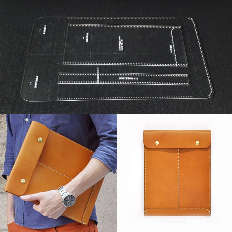 1 Set Acrylic Leather Template Home Handwork Leathercraft Sewing Pattern Tools Accessory Envelope bag 24.5*31*2cm
1 Set Acrylic Leather Template Home Handwork Leathercraft Sewing Pattern Tools Accessory Envelope bag 24.5*31*2cm