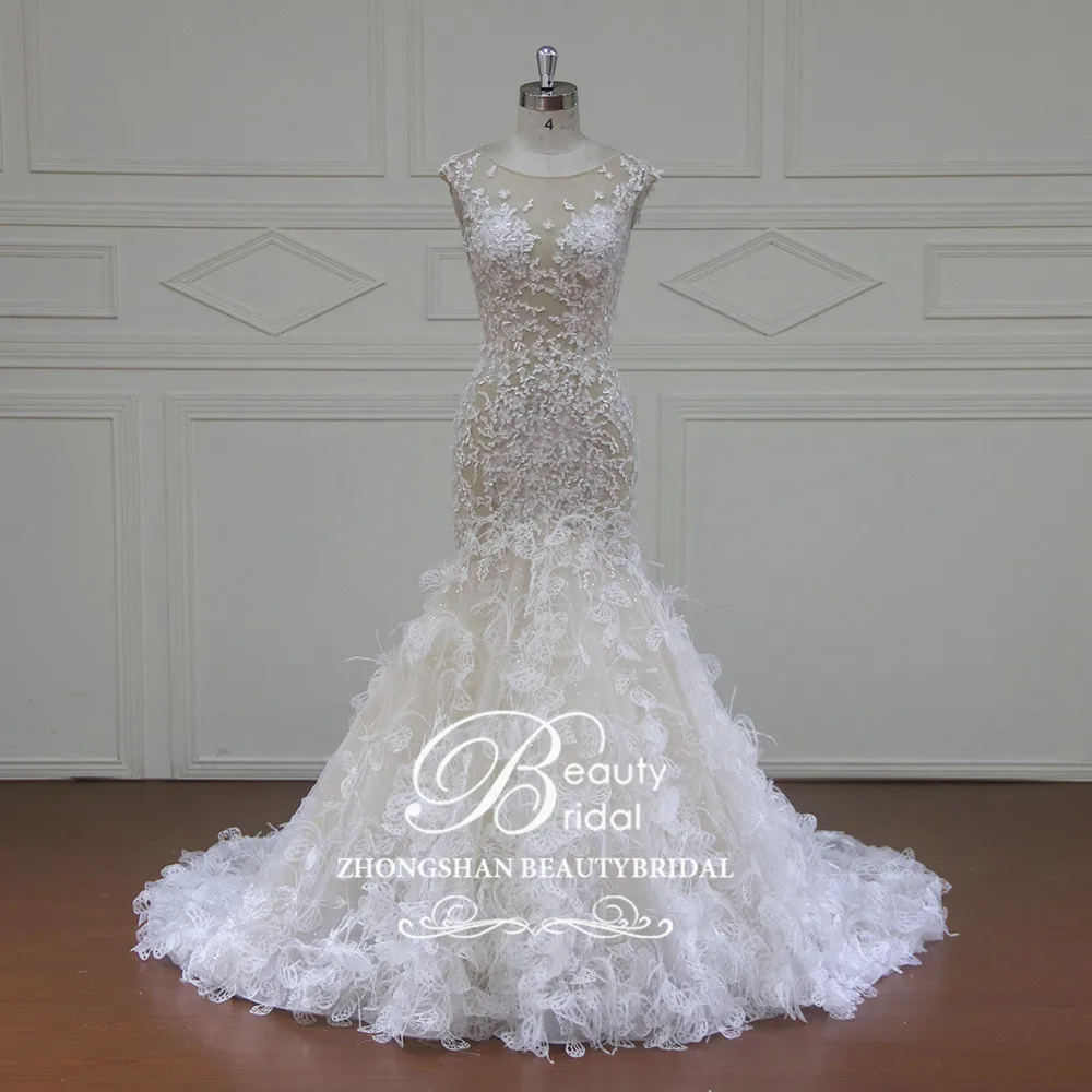 Свадебное платье русалки Vestidos de Noiva свадебное 2019 Королевское Платье со шлейфом и