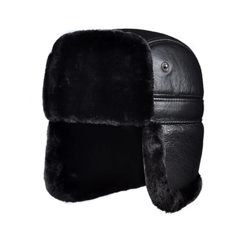 RY964 Male Winter Genuine Leather Faux Fur Black/Brown Bomber Hat For Men Ear Head Warm Moto Caps For Dad Dome Gorras Hombre
RY964 Male Winter Genuine Leather Faux Fur Black/Brown Bomber Hat For Men Ear Head Warm Moto Caps For Dad Dome Gorras Hombre