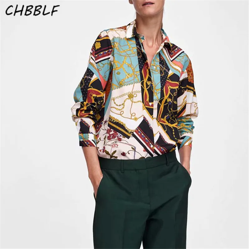 CHBBLF women vintage Geometric pattern blouses long sleeve turn down collar shirts female casual wear chic tops XDL1553
CHBBLF women vintage Geometric pattern blouses long sleeve turn down collar shirts female casual wear chic tops XDL1553