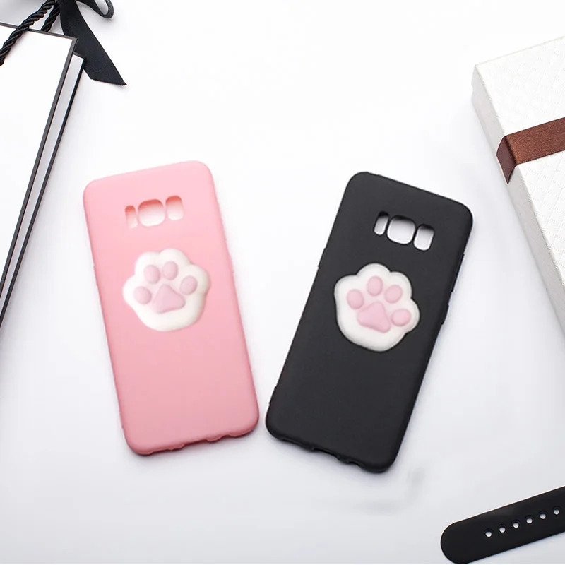 Hopelf чехол для Samsung Galaxy S8 плюс Чехол Коке силиконовые милый кошачий коготь Squishy