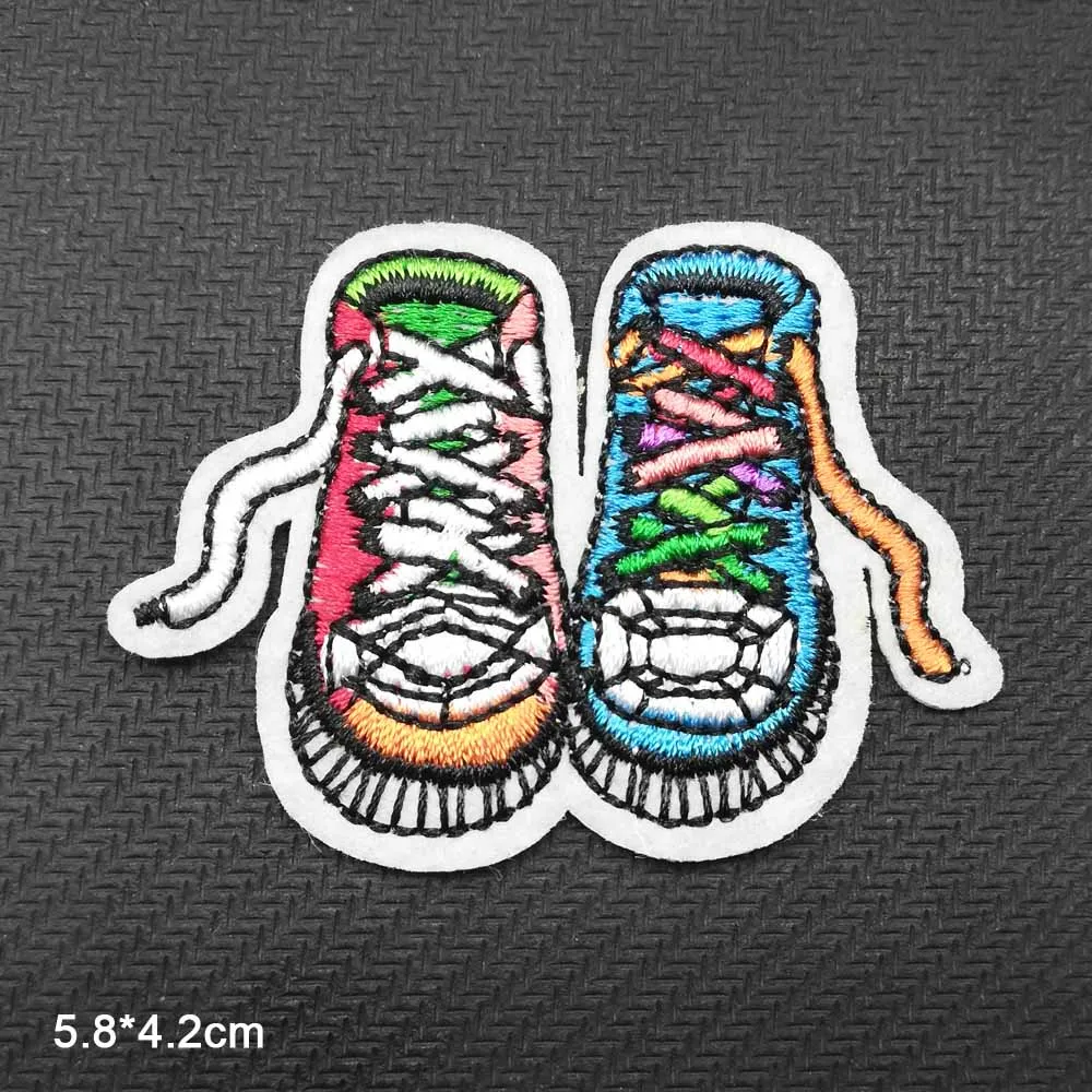 Colourful Shoes Iron On Embroidered Clothes Patches For Clothing Stickers Garment Wholesale
Colourful Shoes Iron On Embroidered Clothes Patches For Clothing Stickers Garment Wholesale