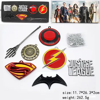 DC COMICS Justice League Superman Wonder Woman Batman The Flash Aquaman Metal Model Weapons Figures Toys 7pcs/set
DC COMICS Justice League Superman Wonder Woman Batman The Flash Aquaman Metal Model Weapons Figures Toys 7pcs/set
