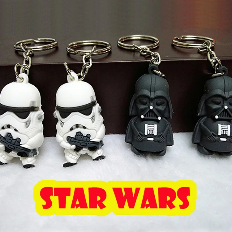 1 PCS 3D Star War Keychains Cosplay Force Awakens Darth Vader and Storm Trooper Cartoon Key Chain Children Bag Keyring Holder
1 PCS 3D Star War Keychains Cosplay Force Awakens Darth Vader and Storm Trooper Cartoon Key Chain Children Bag Keyring Holder