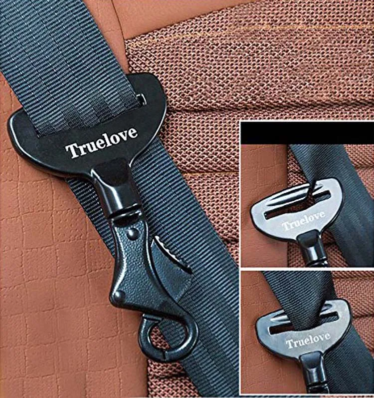 Truelove Vehicle Car Pet Dog Seat Belt Lock Harness Collar Clip Safety Lighweight Durable Aluminium-Alloy Dog Supplies Dropship (4)