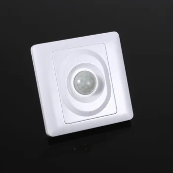 Walling Wire Household White HS-MS002 Adjustable Light Control PIR Motion Sensor Light Switch
Walling Wire Household White HS-MS002 Adjustable Light Control PIR Motion Sensor Light Switch