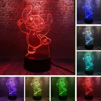 Luminous Stitch Cartoon Figma 3D Illusion Nightlight LED 7 Colors Change Light Lilo Stitch Anime Figure Model Kids Toys
Luminous Stitch Cartoon Figma 3D Illusion Nightlight LED 7 Colors Change Light Lilo Stitch Anime Figure Model Kids Toys