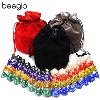 8 Sets Dice Pearlized Polyhedral Acrylic Dice D4 D6 D8 D10 D% D12 D20 with Satin-lined Velvet Bag for DnD RPG MTG Board Games
8 Sets Dice Pearlized Polyhedral Acrylic Dice D4 D6 D8 D10 D% D12 D20 with Satin-lined Velvet Bag for DnD RPG MTG Board Games