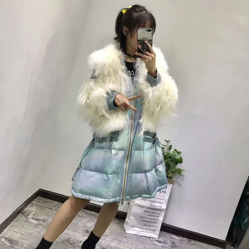 chaqueta mujer long coat women winter 90% white duck down jacket with real sheep fur collar abrigo mujer underwear women coats
chaqueta mujer long coat women winter 90% white duck down jacket with real sheep fur collar abrigo mujer underwear women coats