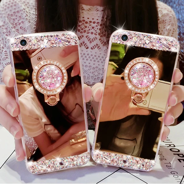 Hot Mirror Cases for Samsung galaxy S9 S8 S10 Plus S10e S10 S6 S7 Edge Note 9 8 5 Glitter Crystal Ring Stand Coque Fundas
Hot Mirror Cases for Samsung galaxy S9 S8 S10 Plus S10e S10 S6 S7 Edge Note 9 8 5 Glitter Crystal Ring Stand Coque Fundas