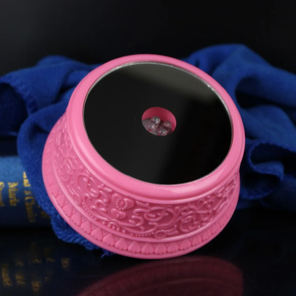 Cute Pretty Beautiful Pink LED light Base Show for Crystal Glass Rotating Base Stand Display
Cute Pretty Beautiful Pink LED light Base Show for Crystal Glass Rotating Base Stand Display