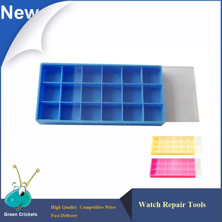 Free Shipping 3pcs/lot Colorful Watch Parts Storage Box, watchmaker repairing tools Small Watch parts storage tray with lid
Free Shipping 3pcs/lot Colorful Watch Parts Storage Box, watchmaker repairing tools Small Watch parts storage tray with lid