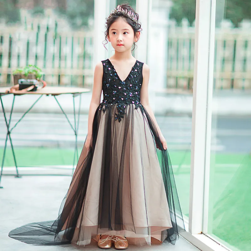 Children's dress girls black tail dress 2018 new summer sleeveless pettiskirt party host catwalk costume dress
Children's dress girls black tail dress 2018 new summer sleeveless pettiskirt party host catwalk costume dress
