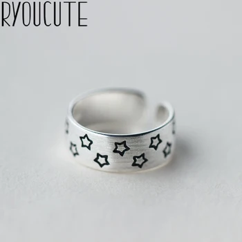 RYOUCUTE 100% Real Silver Color Exaggerated Personality Big Retro Star Rings for Women Statement Adjustable Finger Ring
RYOUCUTE 100% Real Silver Color Exaggerated Personality Big Retro Star Rings for Women Statement Adjustable Finger Ring