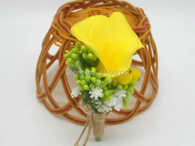 Wedding Grooms Groomsman Boutonnieres Calla Lily Gypsophila Baby's Breath Brooch for Men Woodland Prom Party Button Hole Flower
Wedding Grooms Groomsman Boutonnieres Calla Lily Gypsophila Baby's Breath Brooch for Men Woodland Prom Party Button Hole Flower